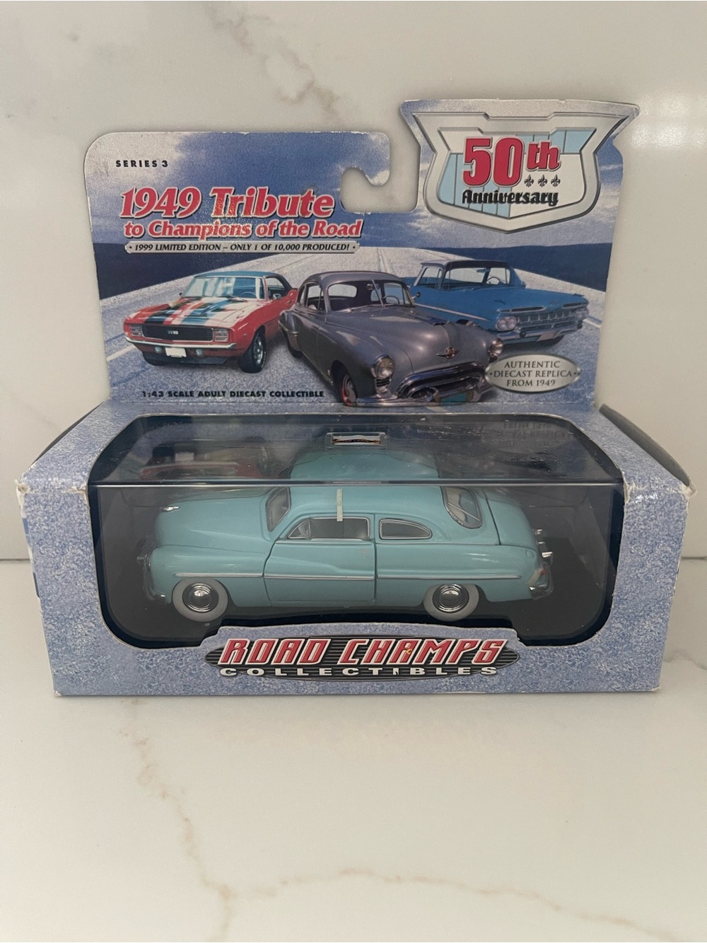 a 1999 Road Champs 50th Anniversary Limited Edition 1:43 scale